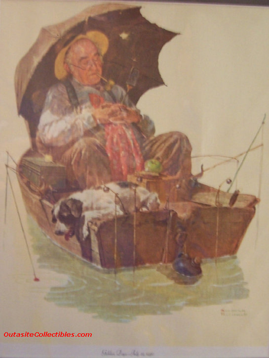 Vintage Print Golden Days Norman Rockwell Vintage Prints on Canvas Rockwell